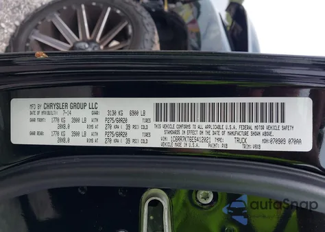 2014 Ram 1500 Express z USA, uszkodzony, nr VIN 1C6RR7KT6ES412021